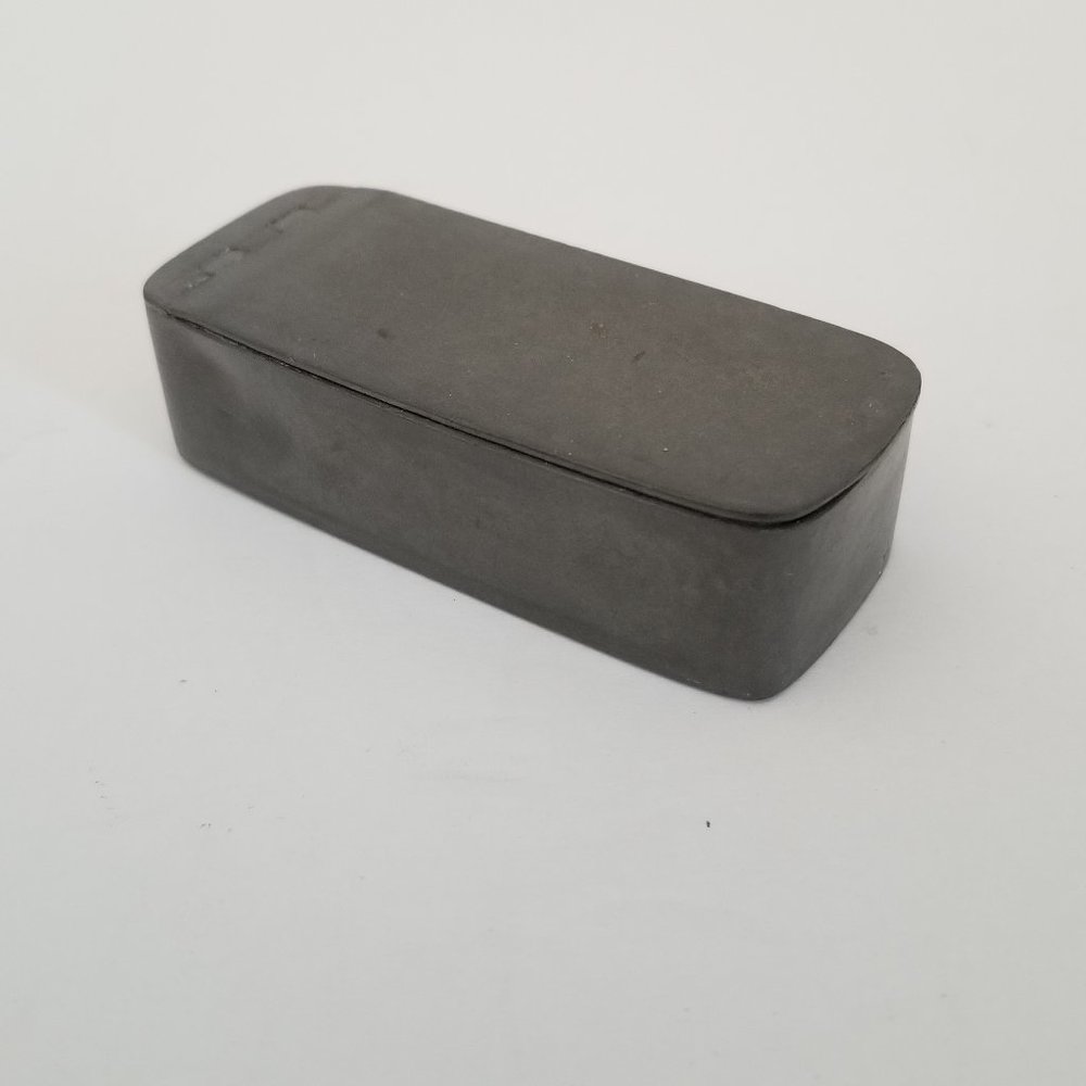 Rare Vintage Pewter Vesta Case / Match Safe / Trinket Box
